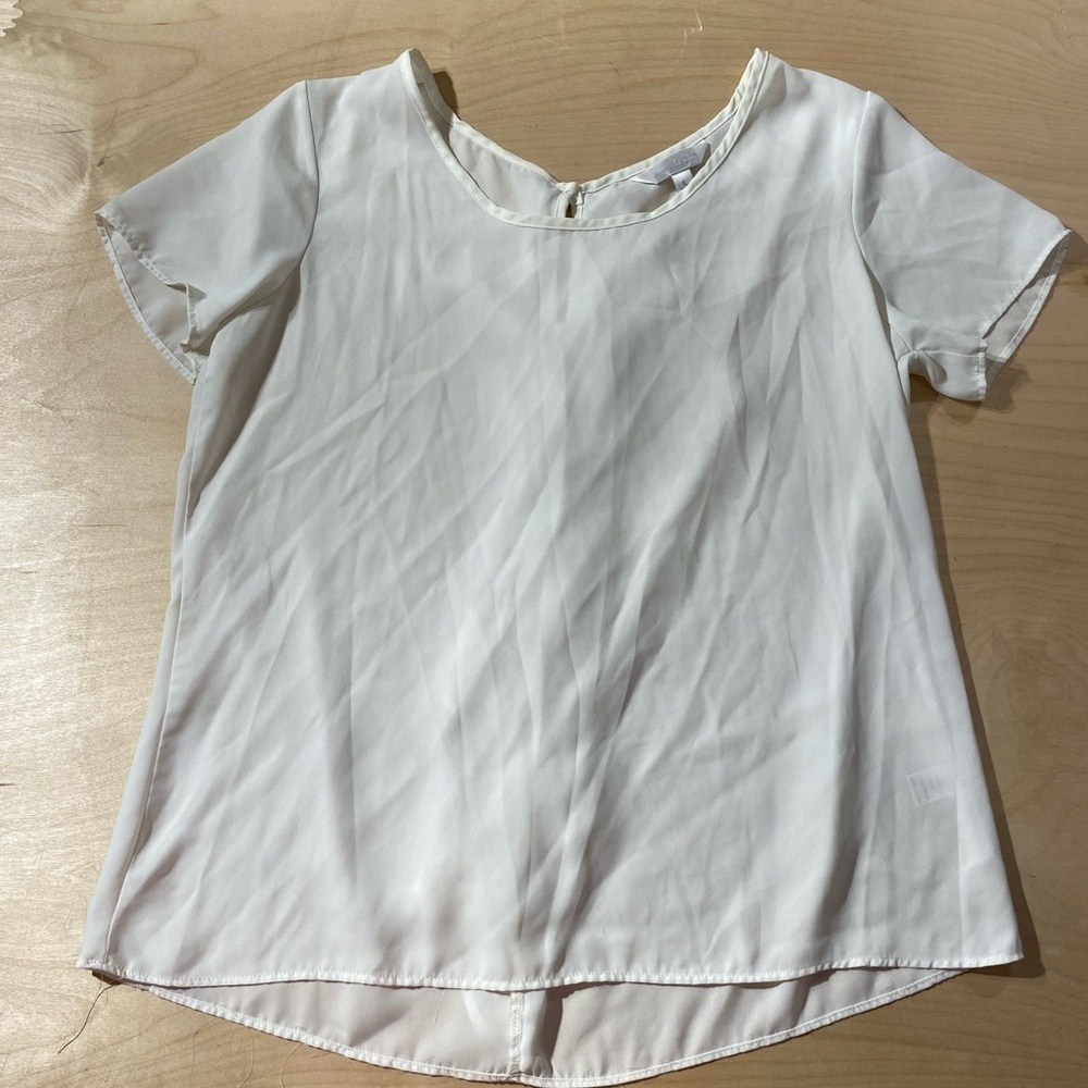 Charming Charlie Elegant White Women's Top Large (HO)